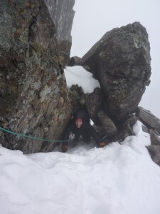 Chockstone Pitch - Tower Ridge