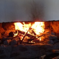 Warm by the fire