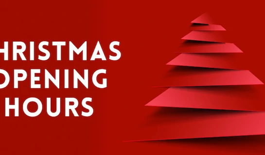 Christmas opening times