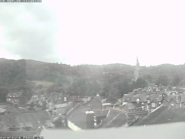 View across Ambleside to Todd Crag